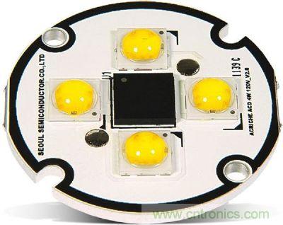 Acrich2　ACLED在LED數量增加、亮度表現提升，可直接AC電源驅動，簡省驅動電路設計空間與成本